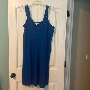 Royal Blue Thick Strapped Dress